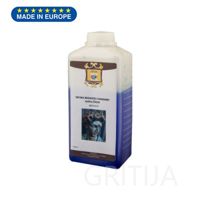 Patina ŽALIA variui ir lydiniams 1kg Patina ŽALIA variui ir lydiniams 1kg